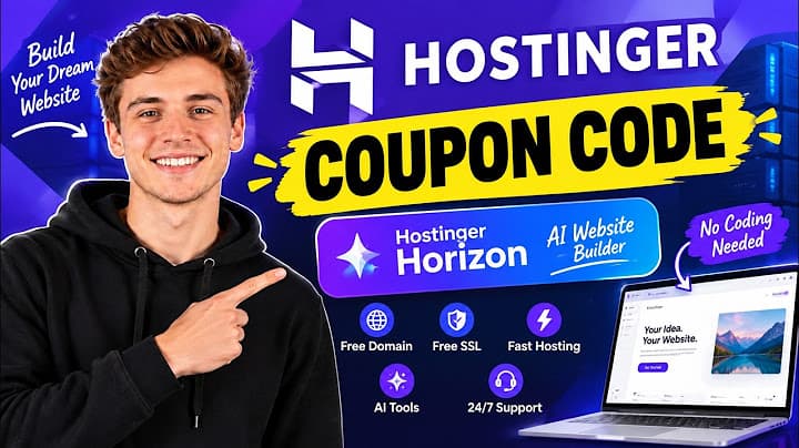 Hostinger Coupon Code 2026 🔥 90% OFF + Extra Discount (Horizon Explained)